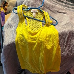 Yellow tank top size small